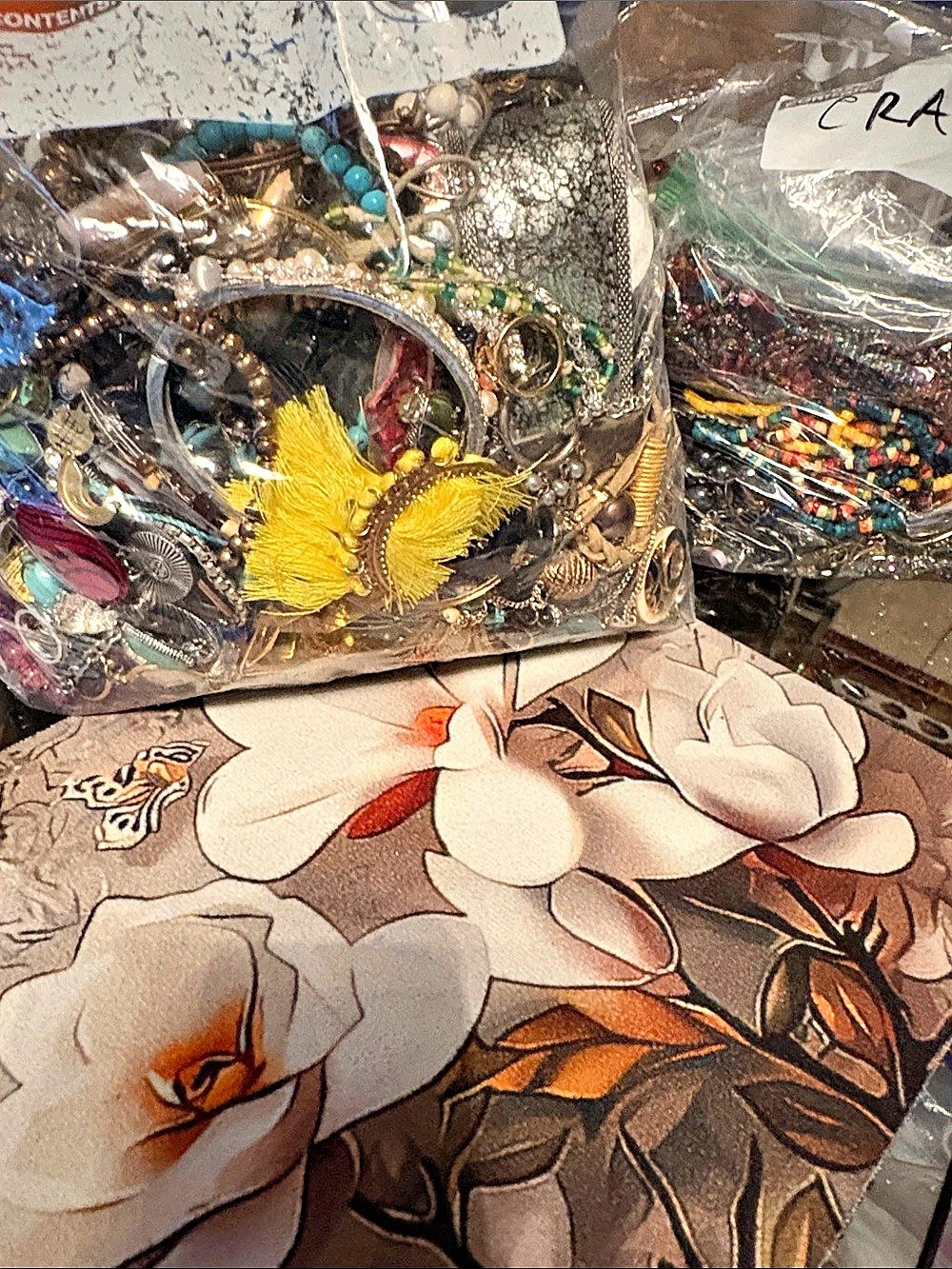 Mixed Jewelry Craft Lot Multicolor jewelry Items 8 LBS